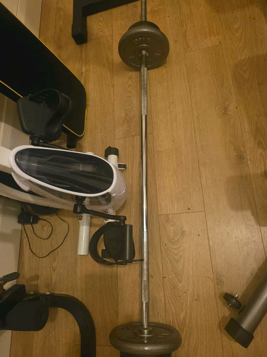 BENCH WITH 20KG WEIGHT & BAR - Image 3