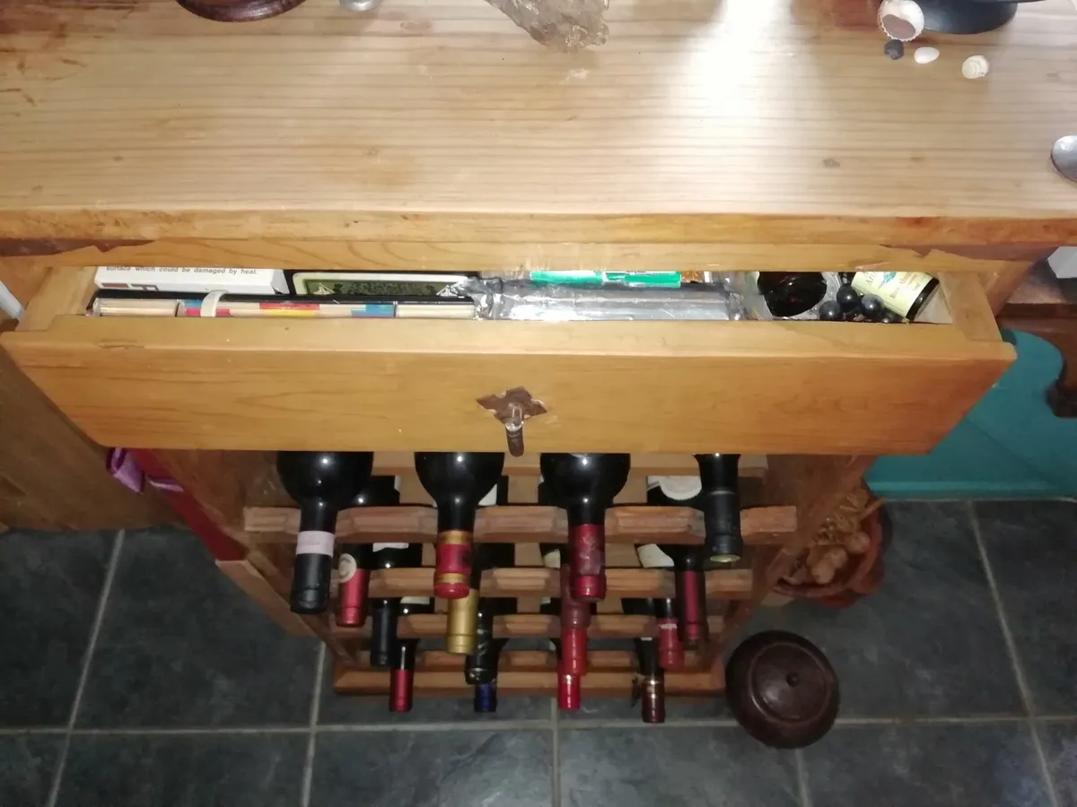 Pine wine rack - Image 1