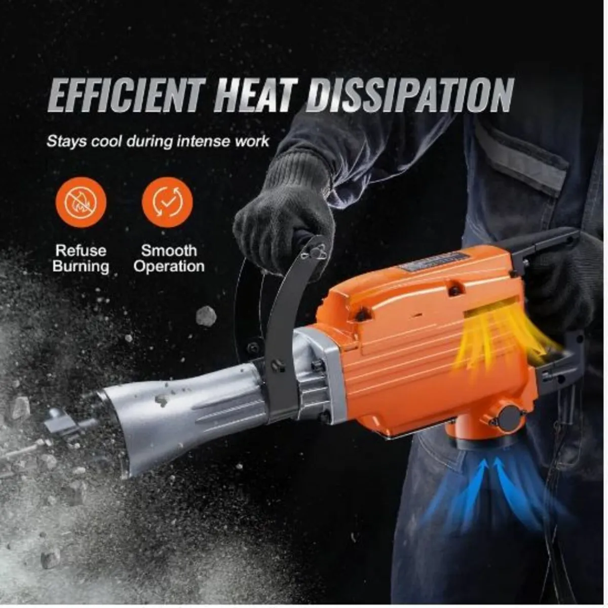 Demolition Jack Hammer Concrete Breaker 2200W - Image 2
