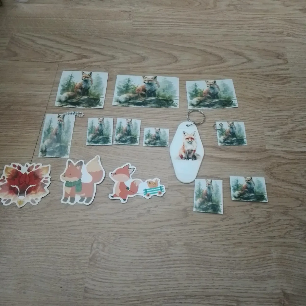 Fox themed art creations set
