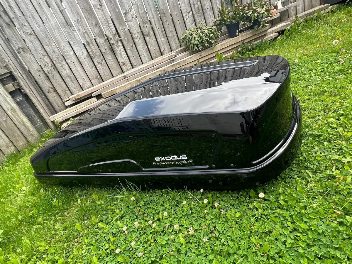 Halfords Advanced 470L Roof Box Roofbox  - Black - Image 3
