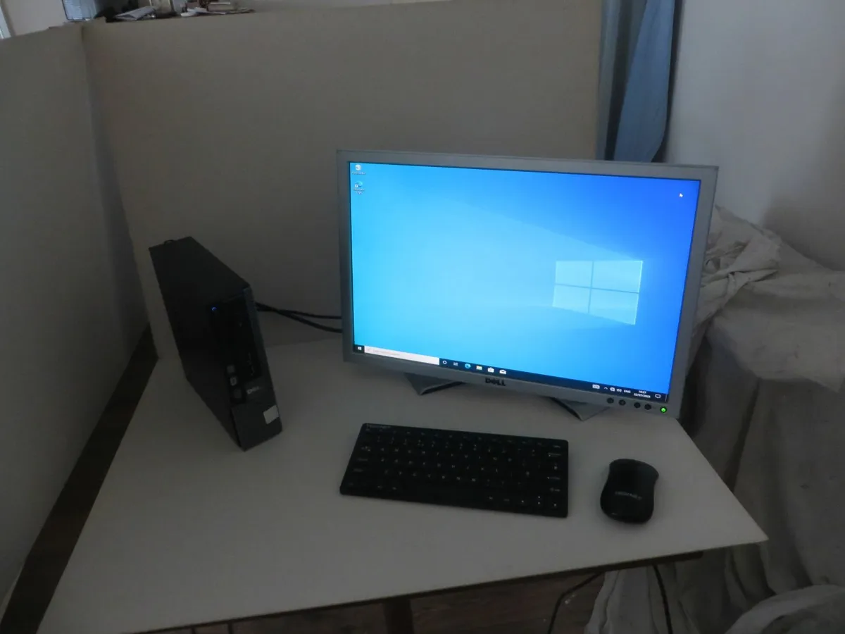 Desktop Computer & HP Printer - Image 1