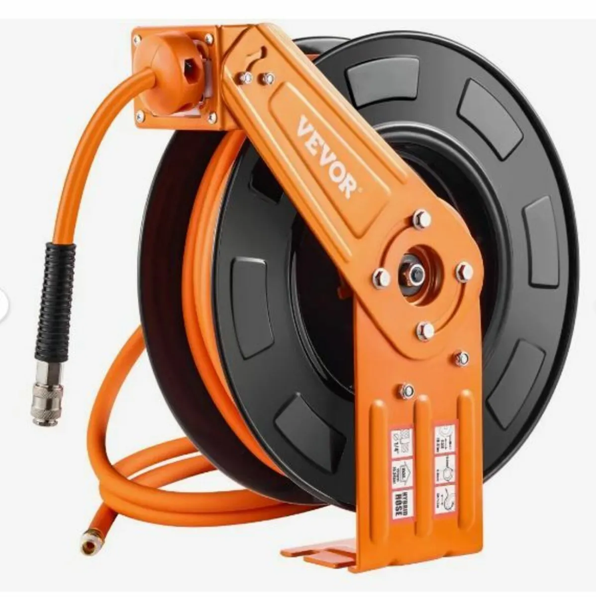 Retractable Air Hose Reel 3/8 IN x 65 FT Hybrid - Image 1