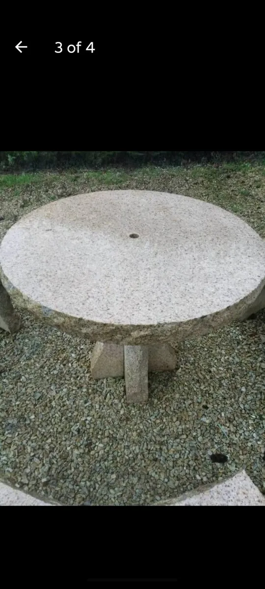 Granite Table and Benches - Image 2