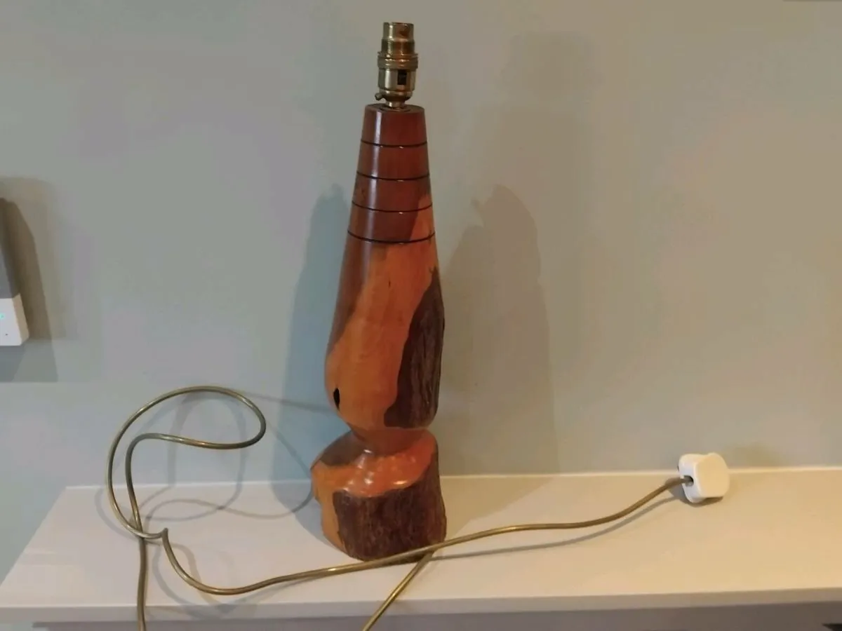 Wooden lamp - Image 1