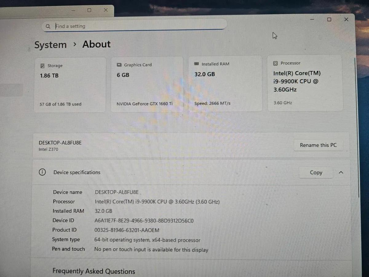 Gaming PC i9 CPU - Image 3