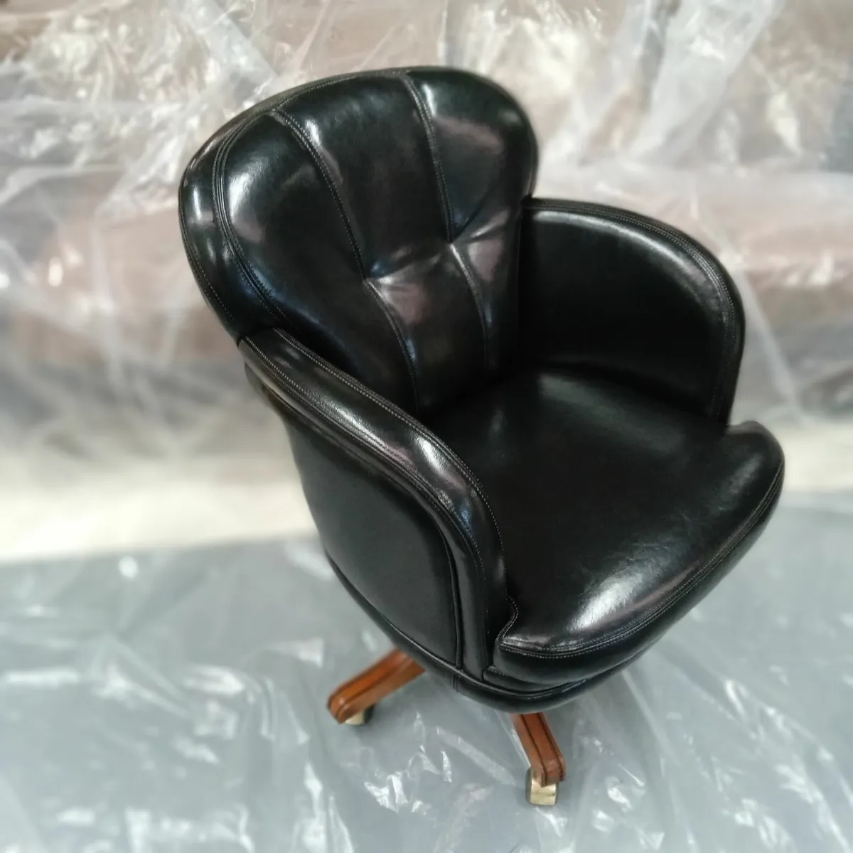 Swivel Armchair Black - Image 1