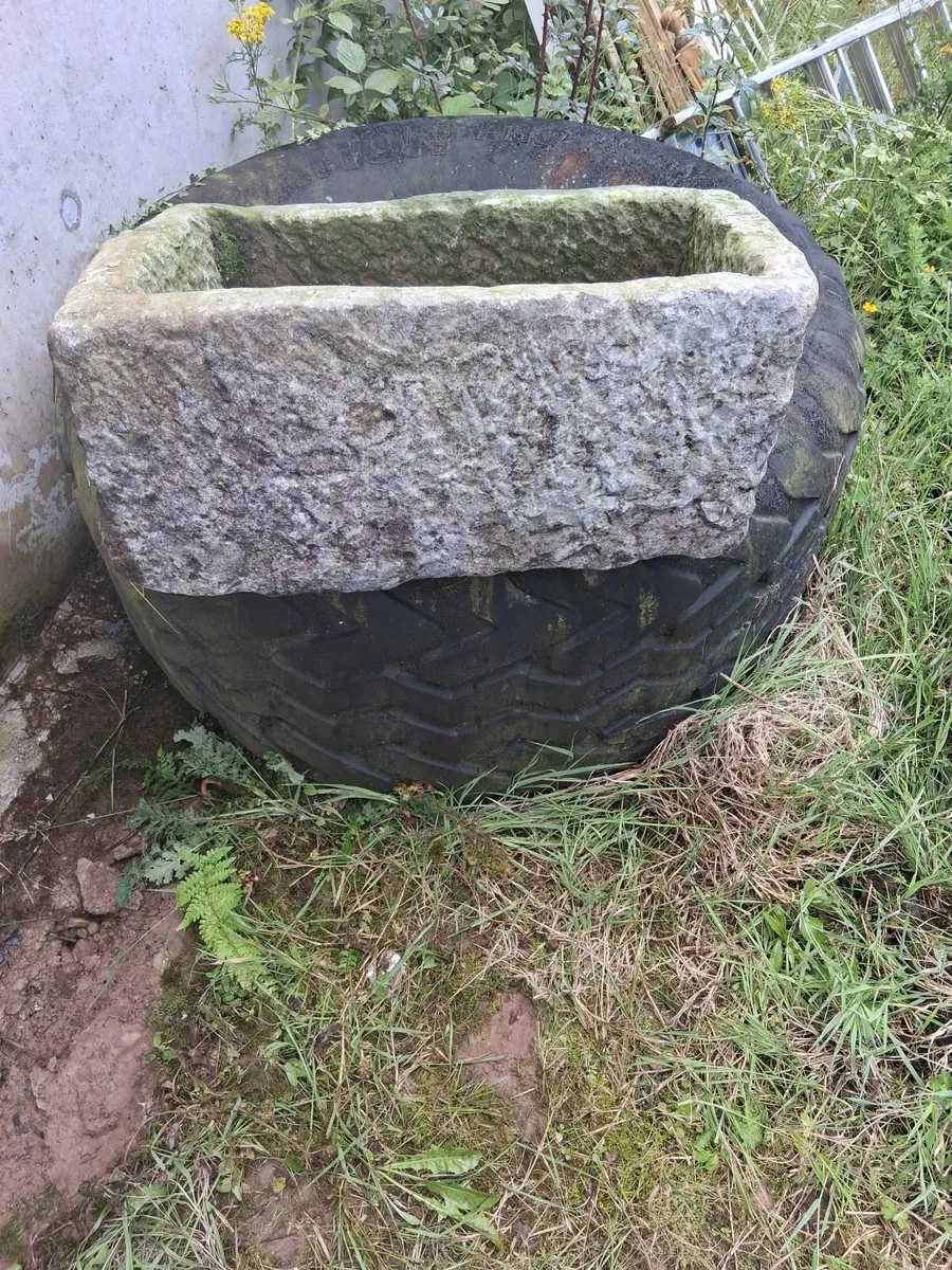 Hand cut carved stone sink - Image 4