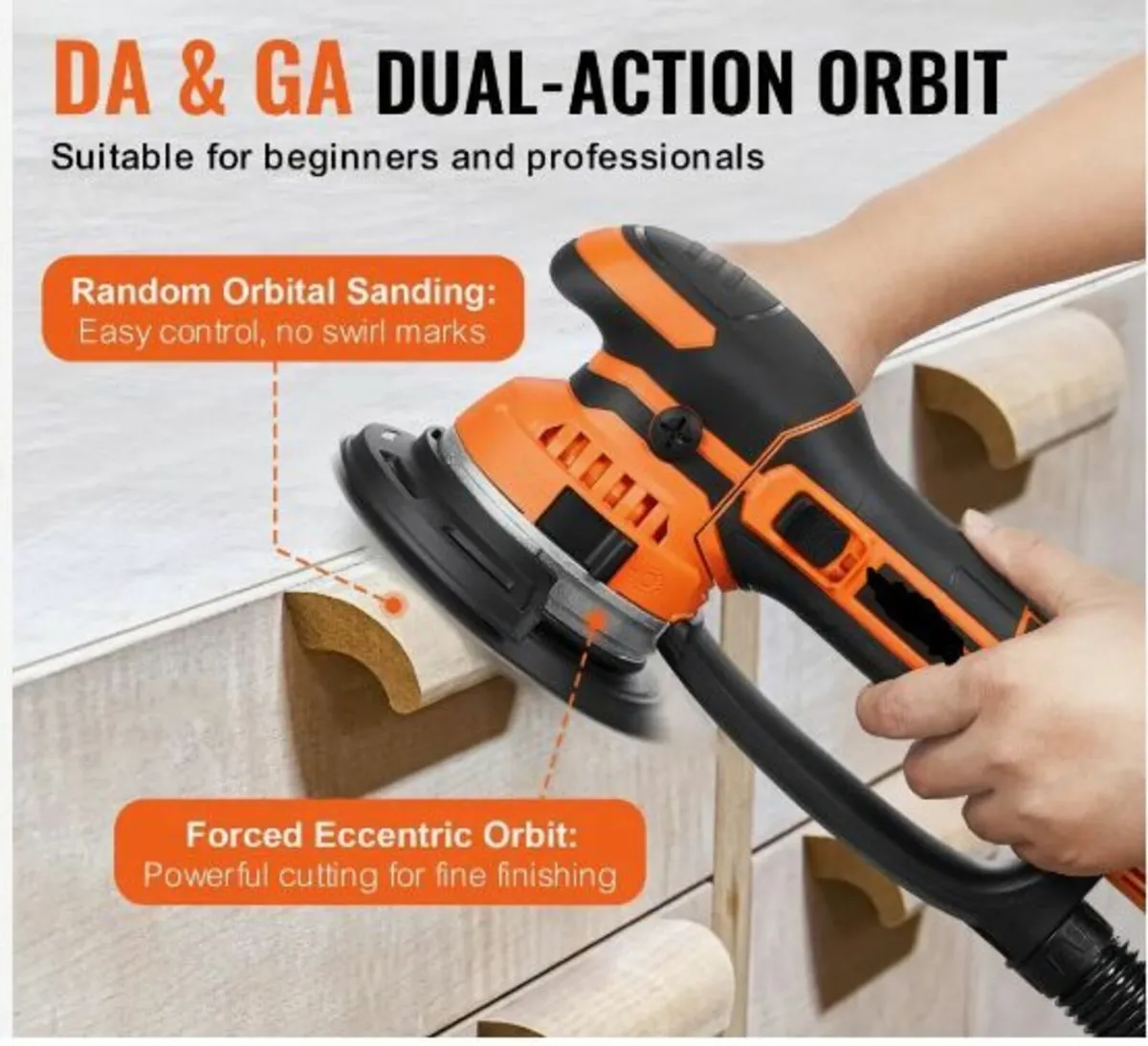 Random Orbital Sander 6'' Dual-Action Sander - Image 3