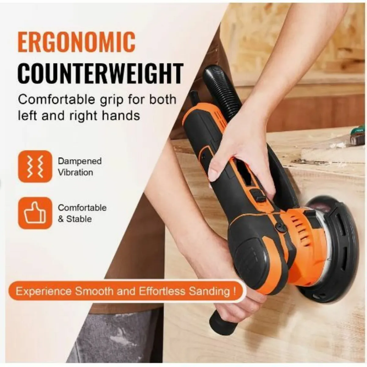Random Orbital Sander 6'' Dual-Action Sander - Image 4