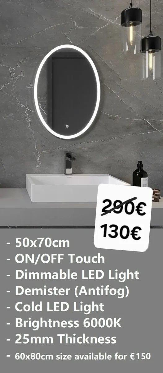 LED Bathroom Mirror - Image 2