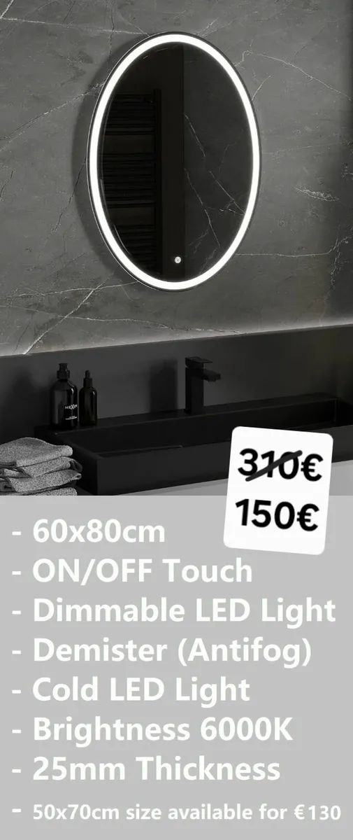 LED Bathroom Mirror - Image 1