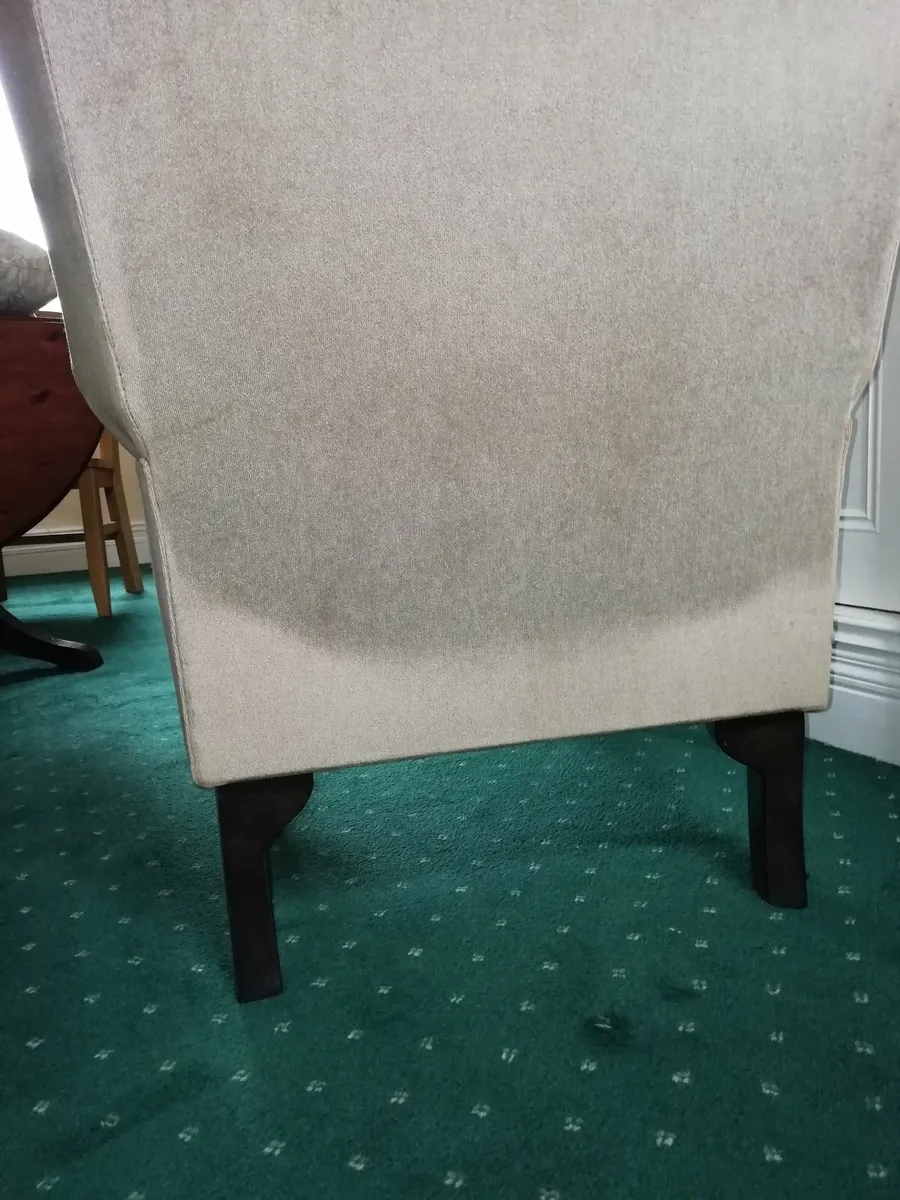 Pair of winged armchairs - Image 2