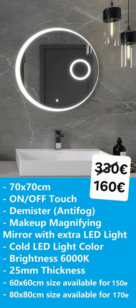 LED Bathroom Mirror - Image 1