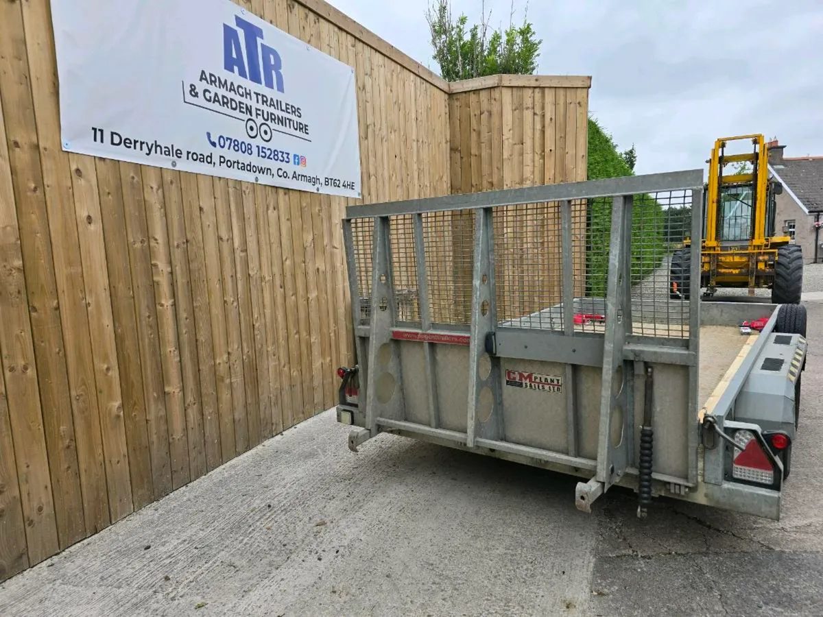 Nugent 12x6ft 3.5ton plant trailer jcb digger - Image 4