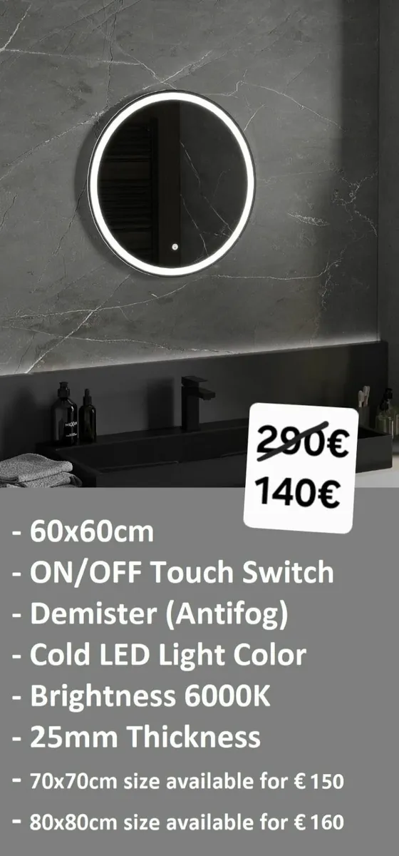 LED Bathroom Mirror - Image 1