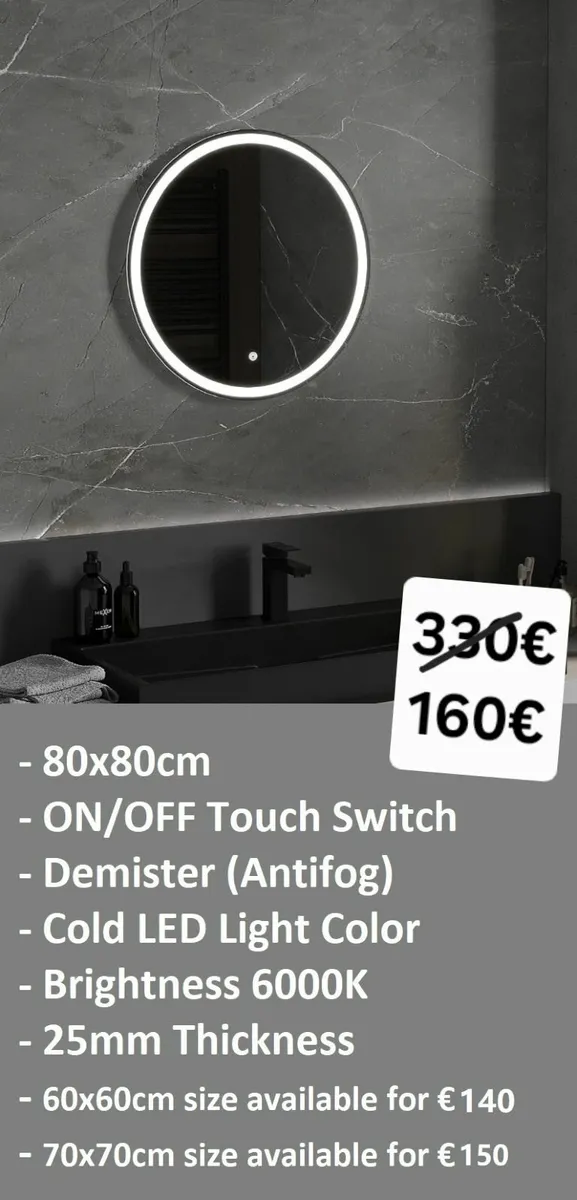 LED Bathroom Mirror - Image 1