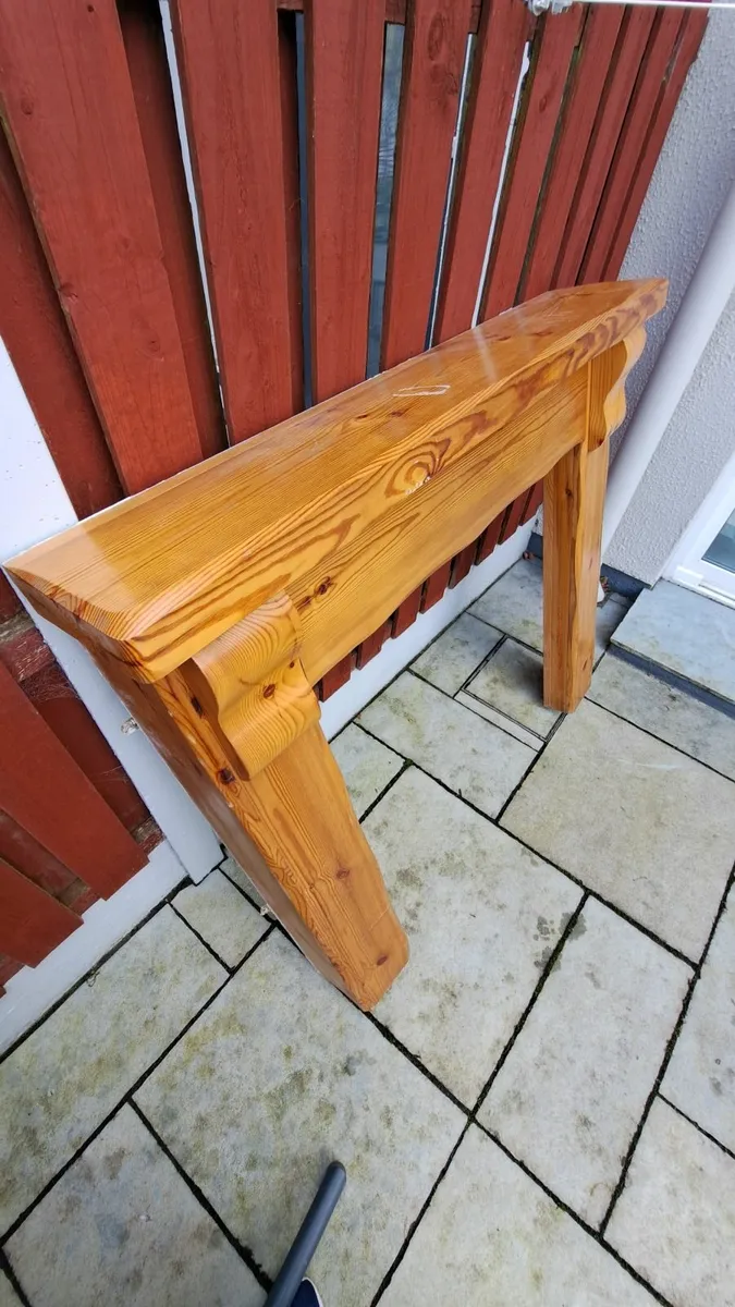 Timber fireplace surround - Image 1