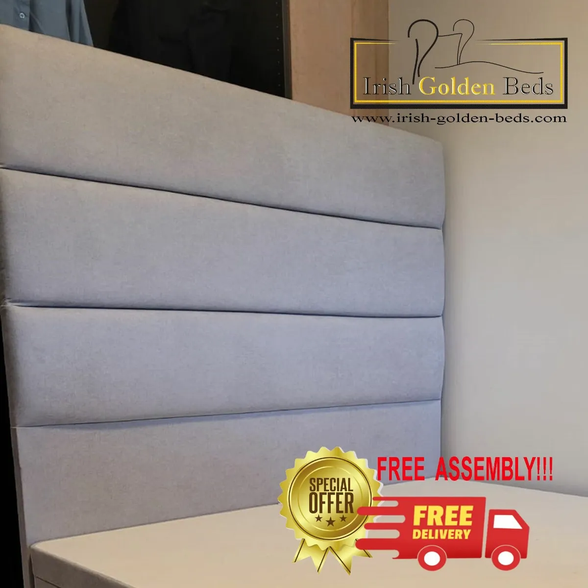 bed frame and headboard, free delivery - Image 3