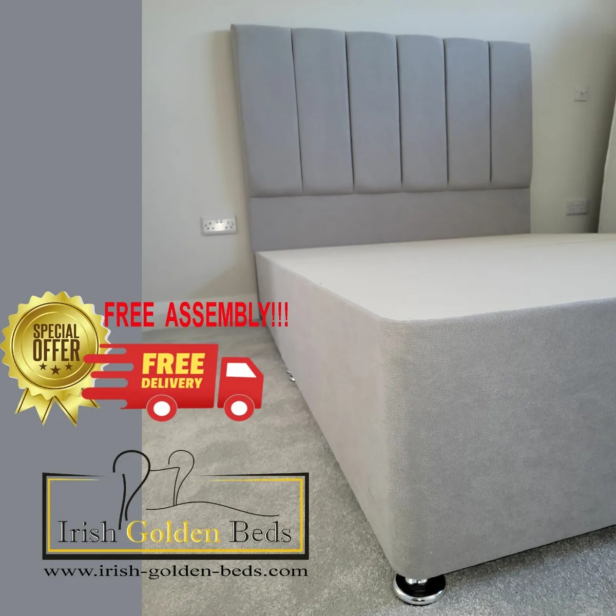 bed frame and headboard, free delivery - Image 2