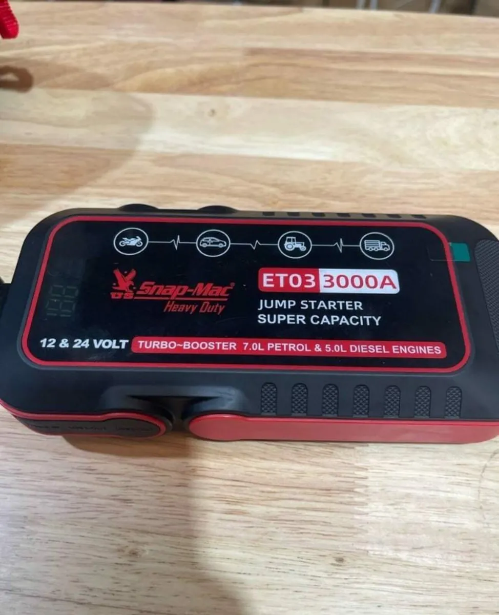 Snap-Mac 12/24V Jump Starter & Power Bank - Image 3