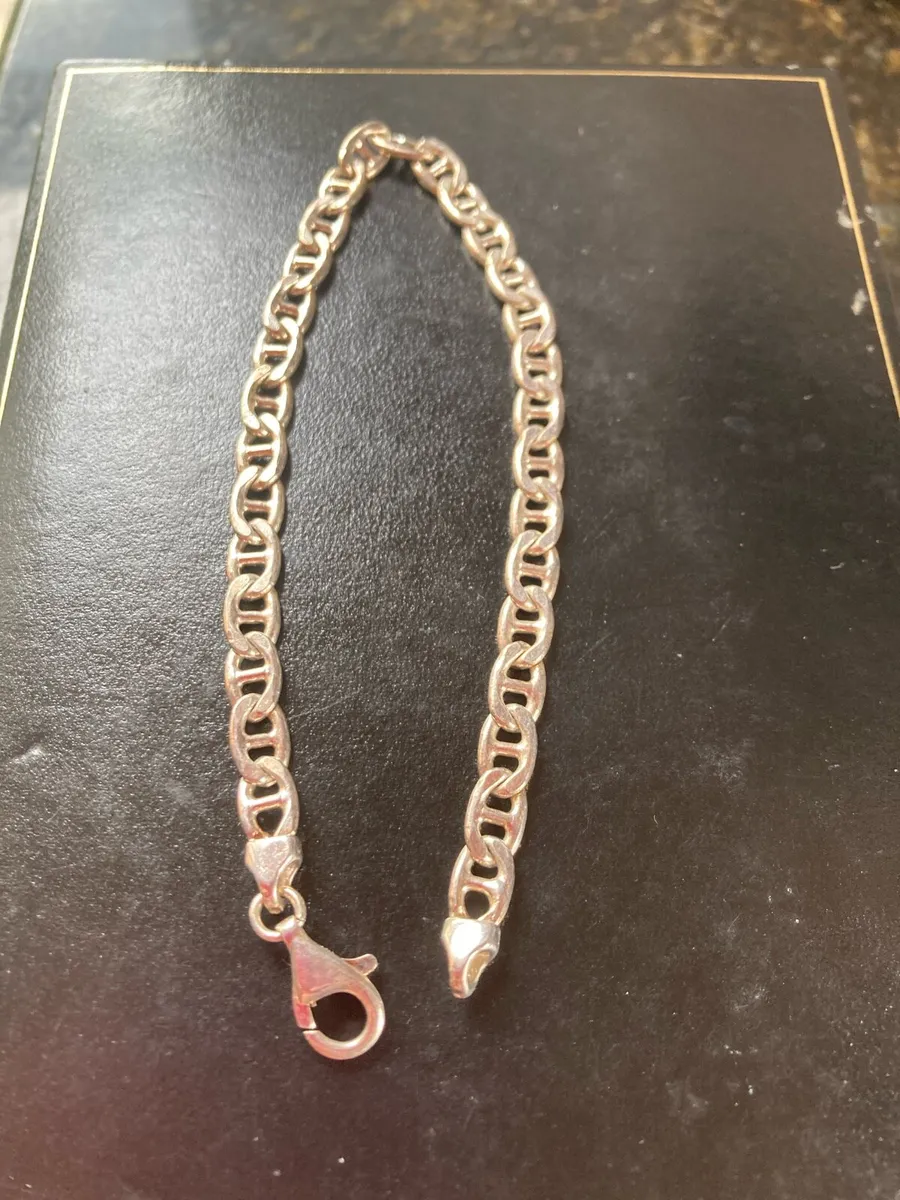 Sterling silver link bracelet - Image 1