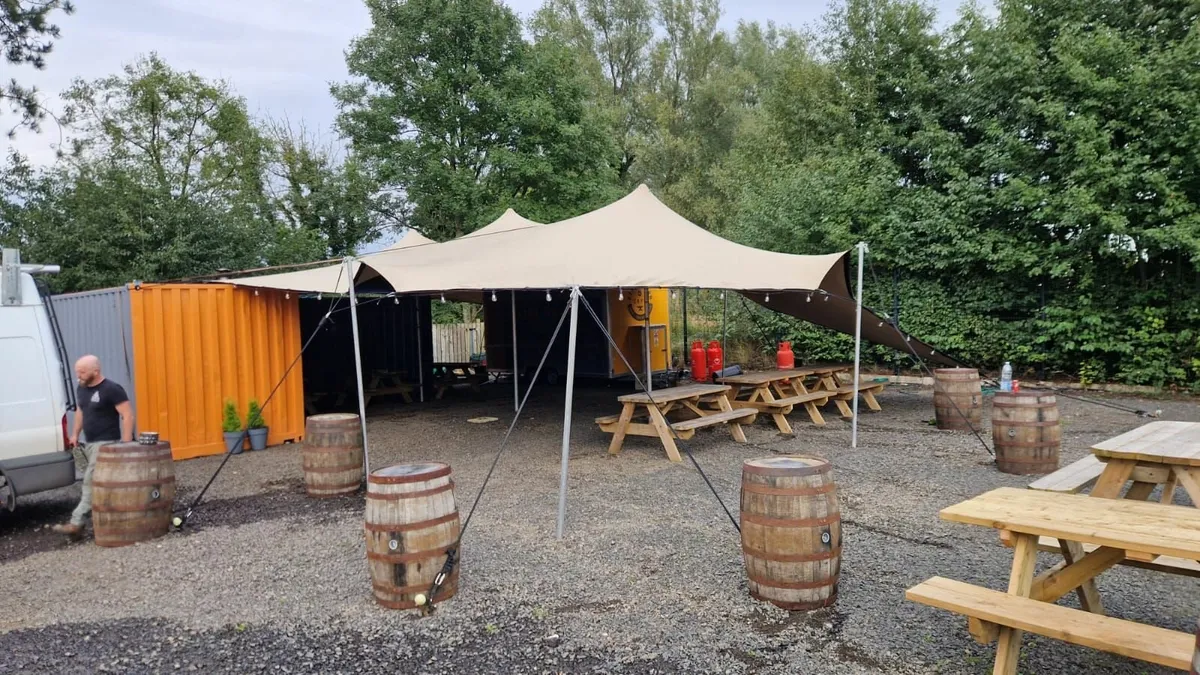 Nomadik Stretch Marquee 15m * 10.5m, poles&ropes - Image 1