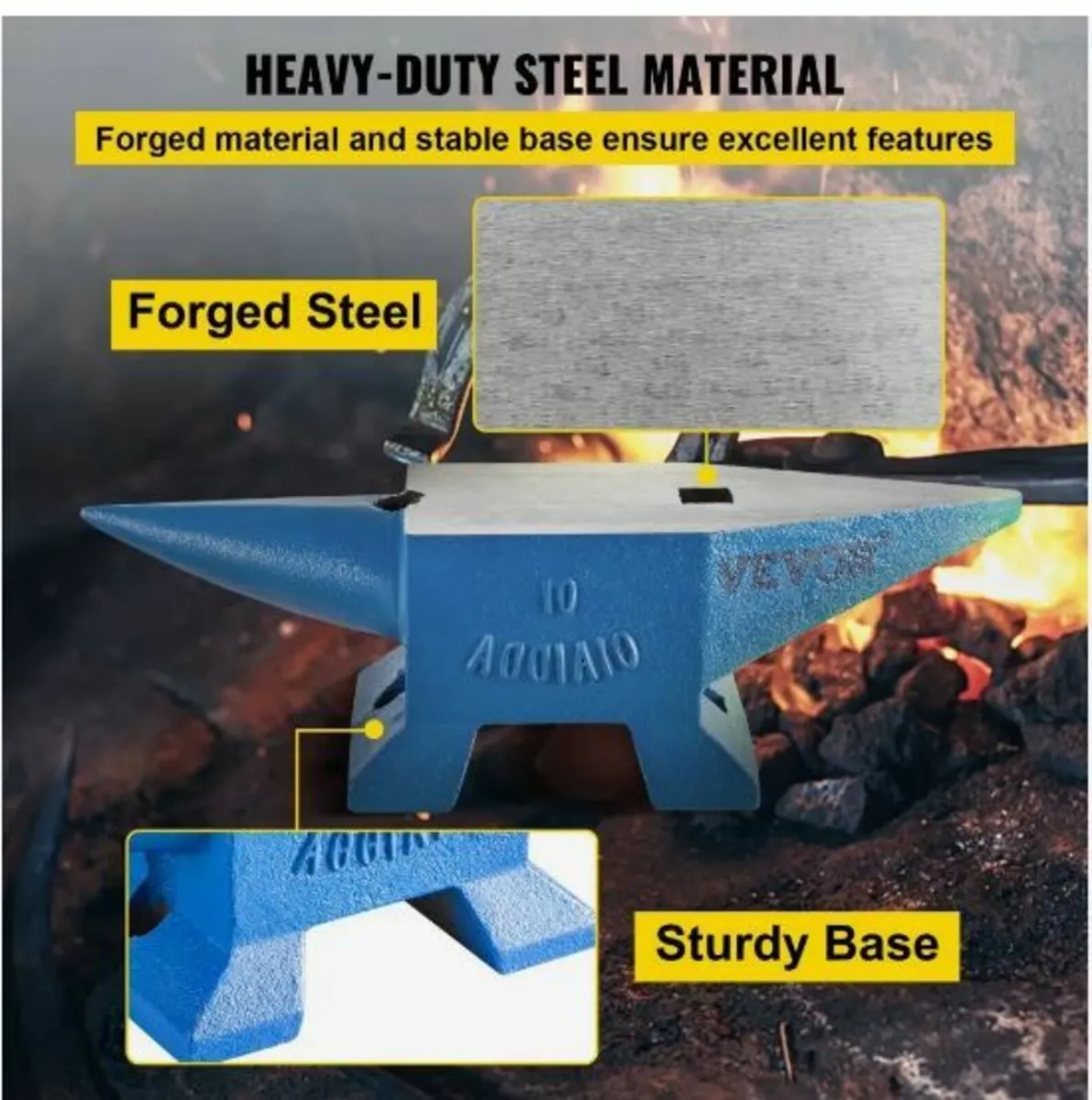 22lb Blacksmith Anvil Steel Anvil 10kg Solid - Image 3