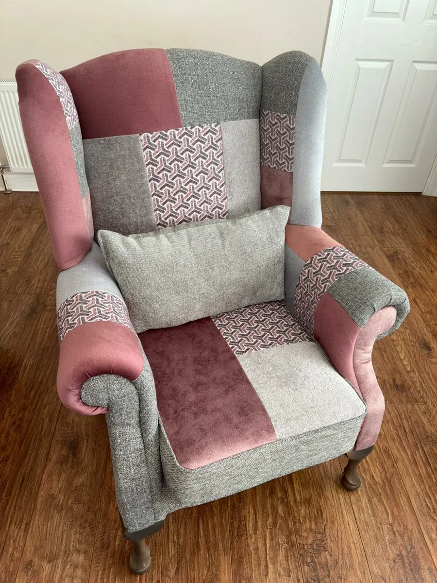 Patchwork Queen Anne Chairs - Image 2