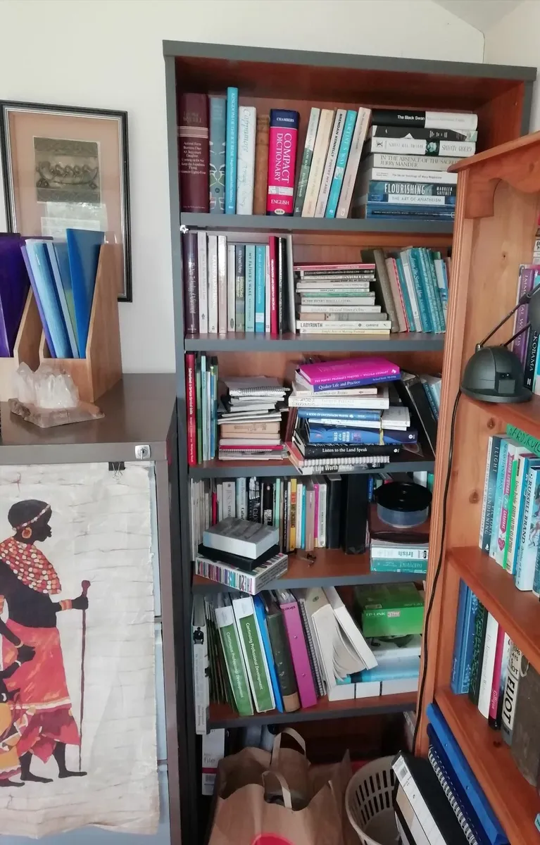 Metal and Melamime Bookcase