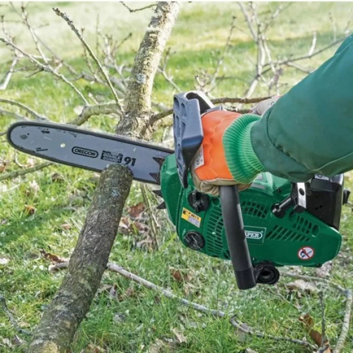 Draper Petrol 25.4cc Chainsaw + Steel Log Stand - Image 3