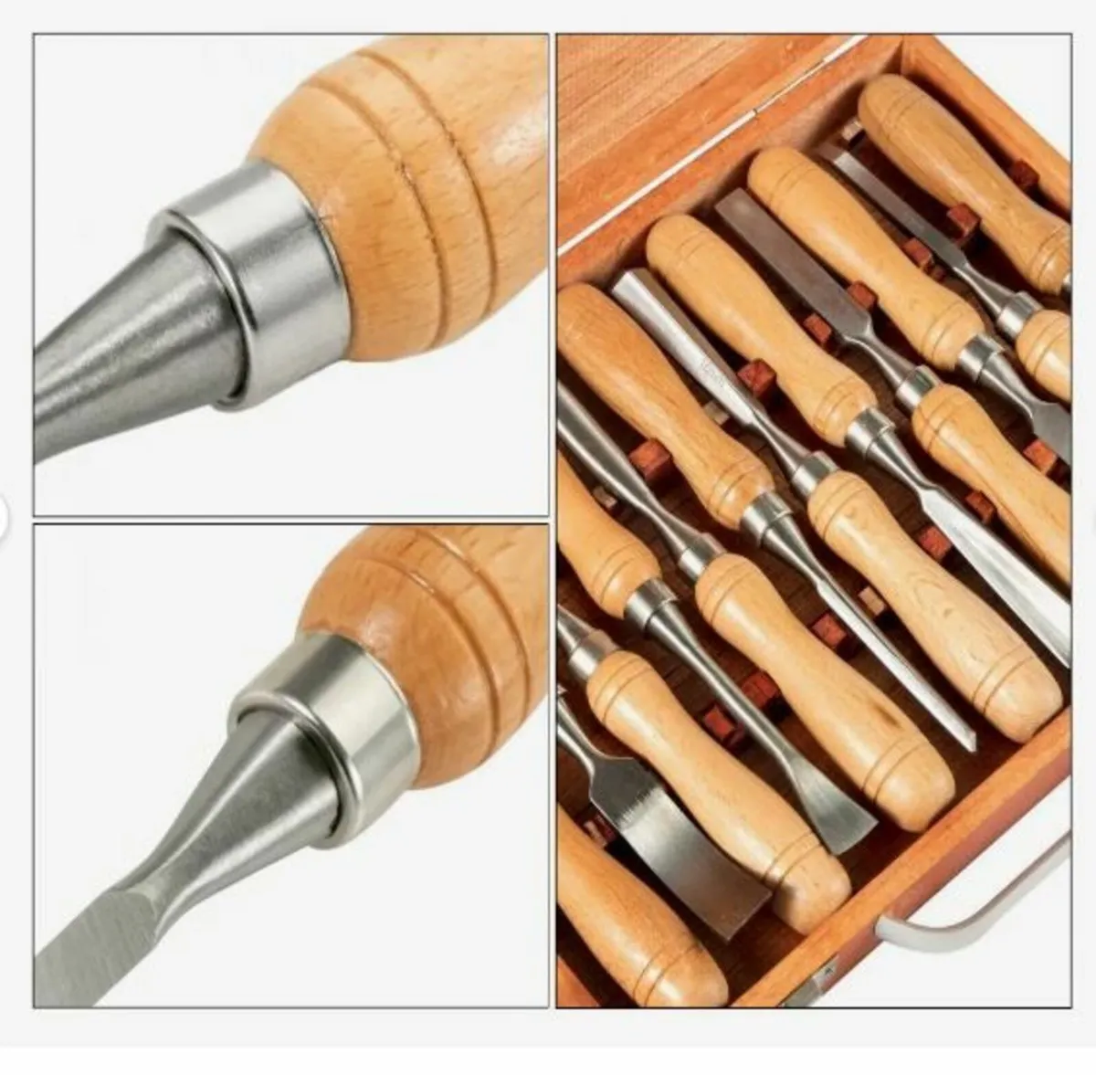 Wood Chisel Sets 12pcs Lathe Chisels - Image 2