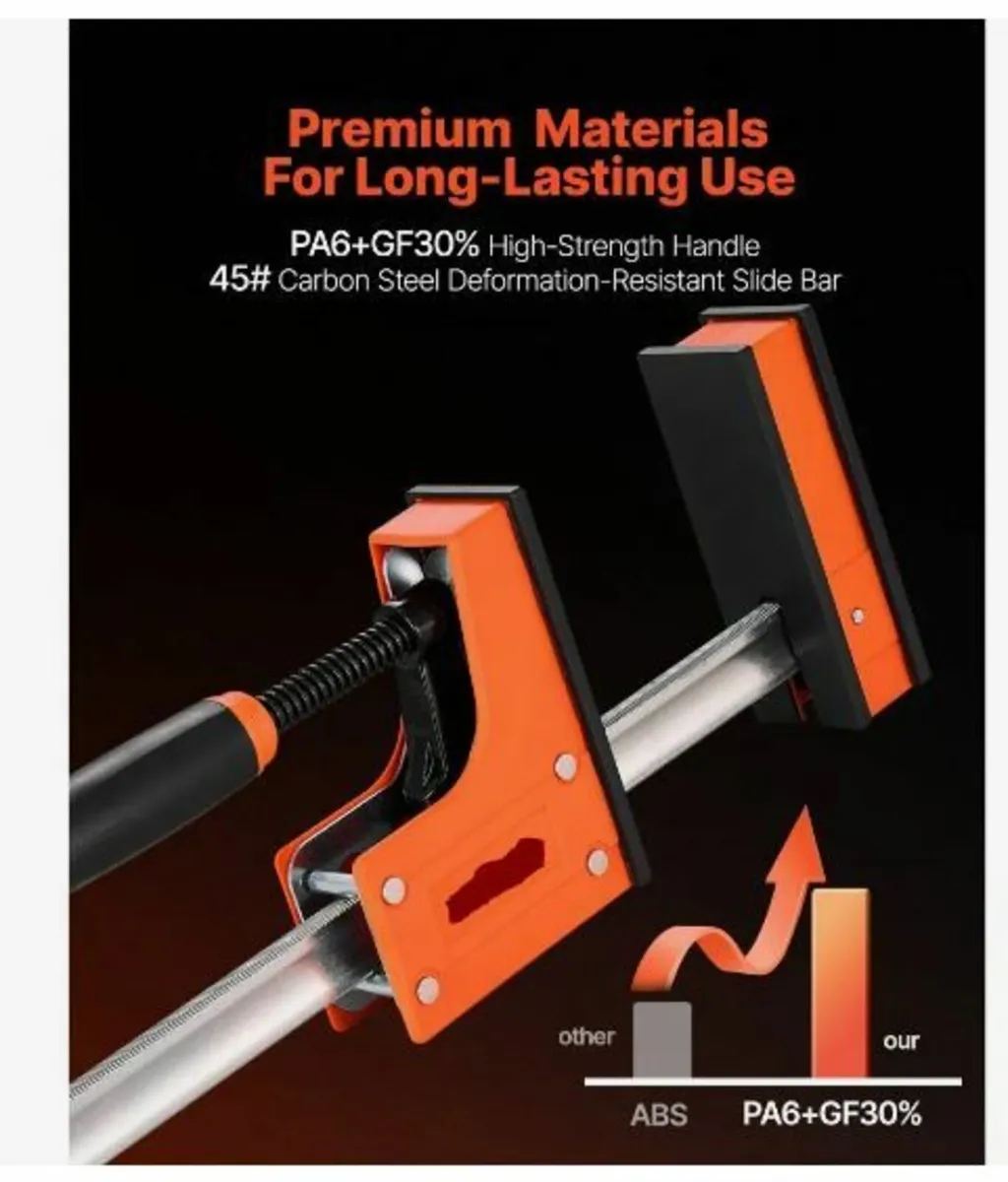 Bar Clamps for Woodworking 2-Pack 91.4 cm - Image 3