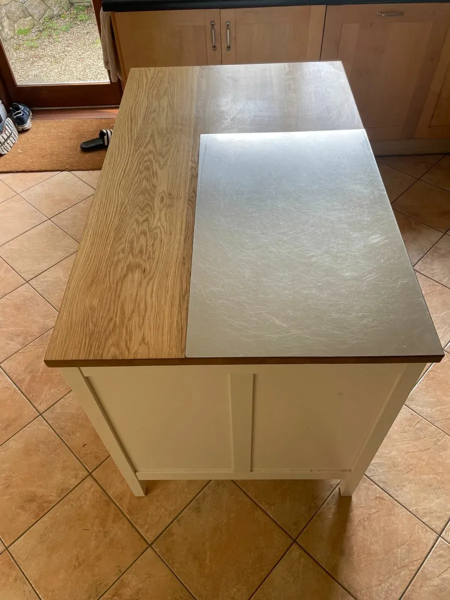Ikea Kitchen Island Table off-white/oak - Image 1