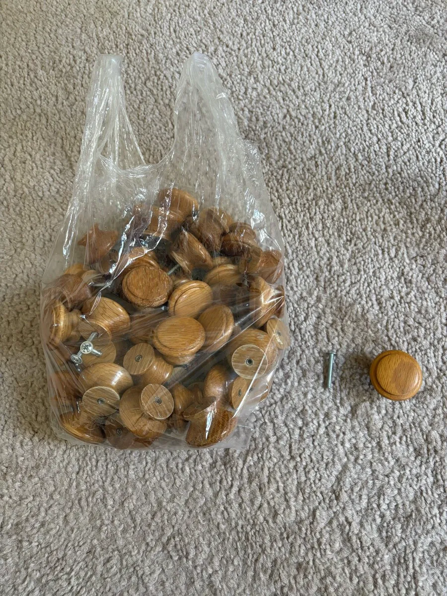 Oak door knobs