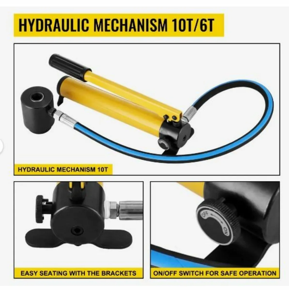 6 Die 10 Ton Hydraulic Knockout Punch - Image 2