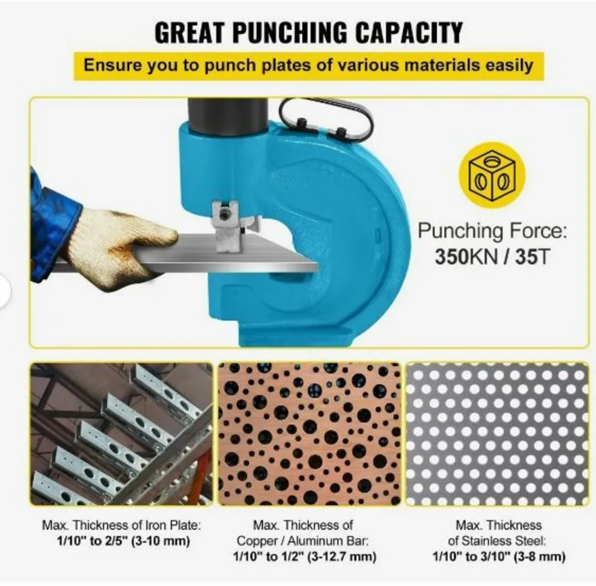 CH-70 Hydraulic Hole Puncher Punching Tool - Image 3