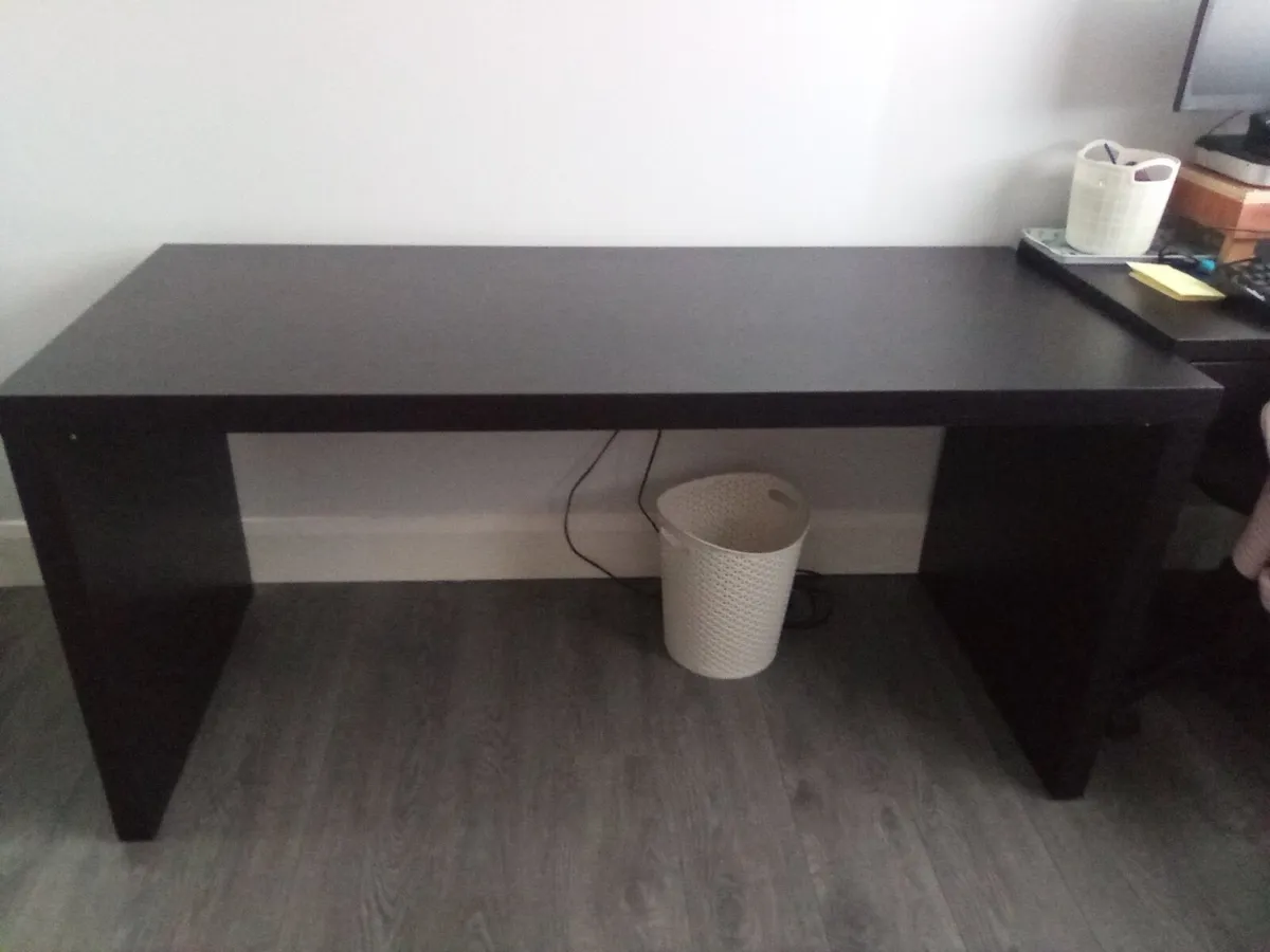 IKEA Malm Desk Brown with Pull-Out Panel - Image 1