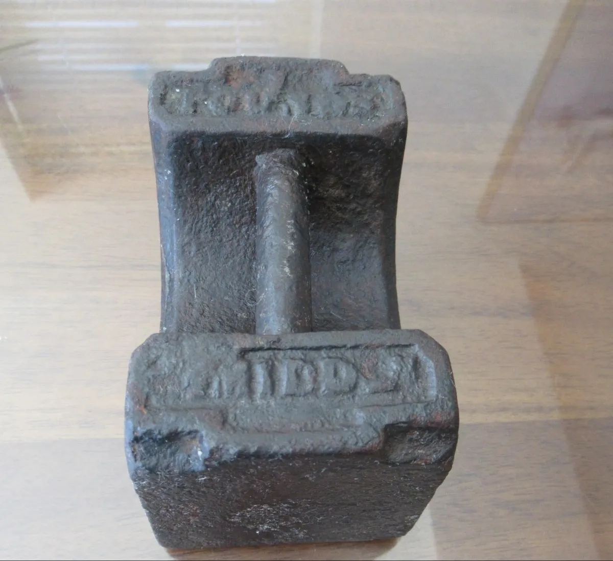 vintage cast iron weight 7 lb door antique cottage - Image 2