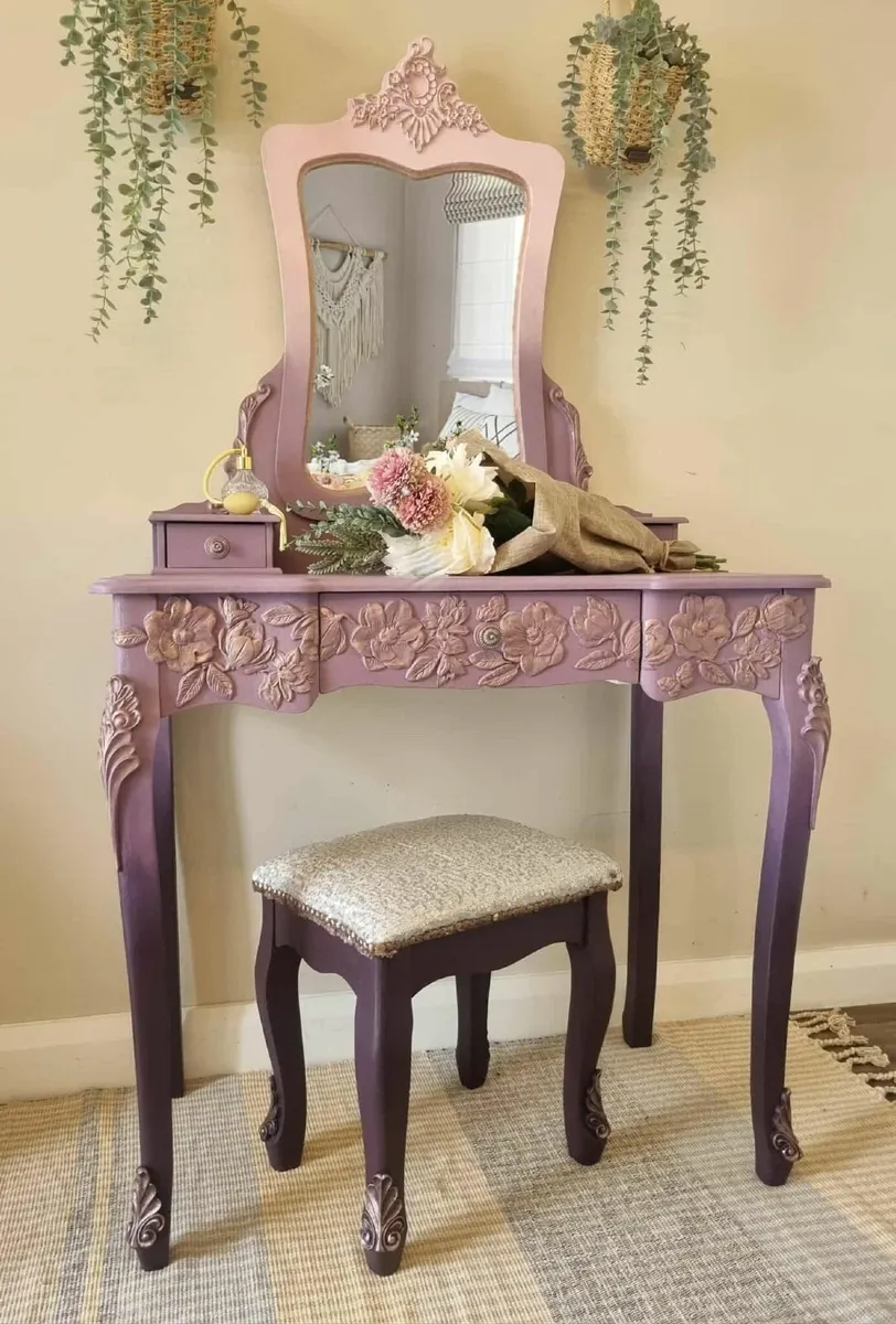 Dressing table  with stool - Image 1