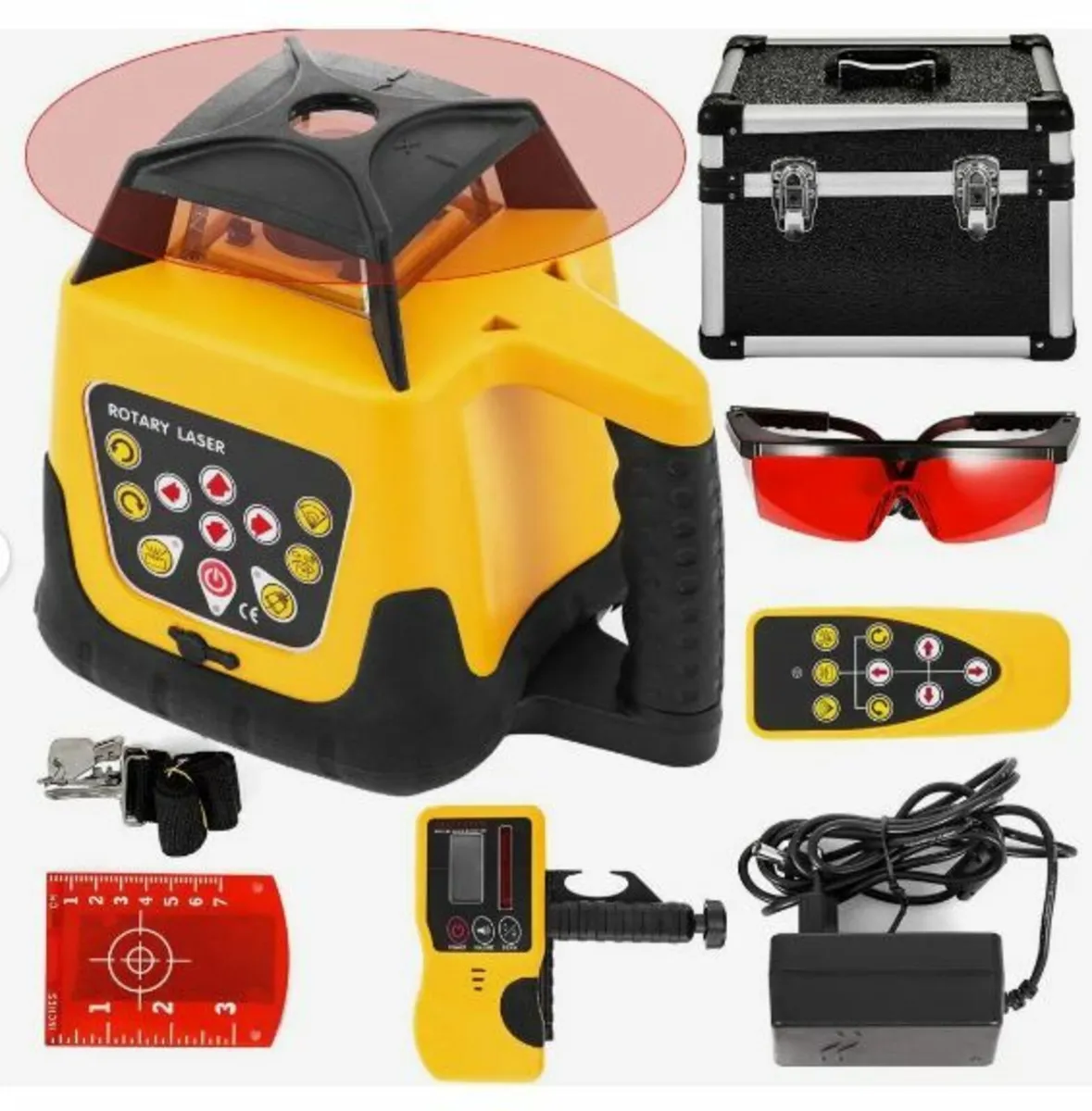 Rotary Laser Level Kit Red Beam Digital - Image 1
