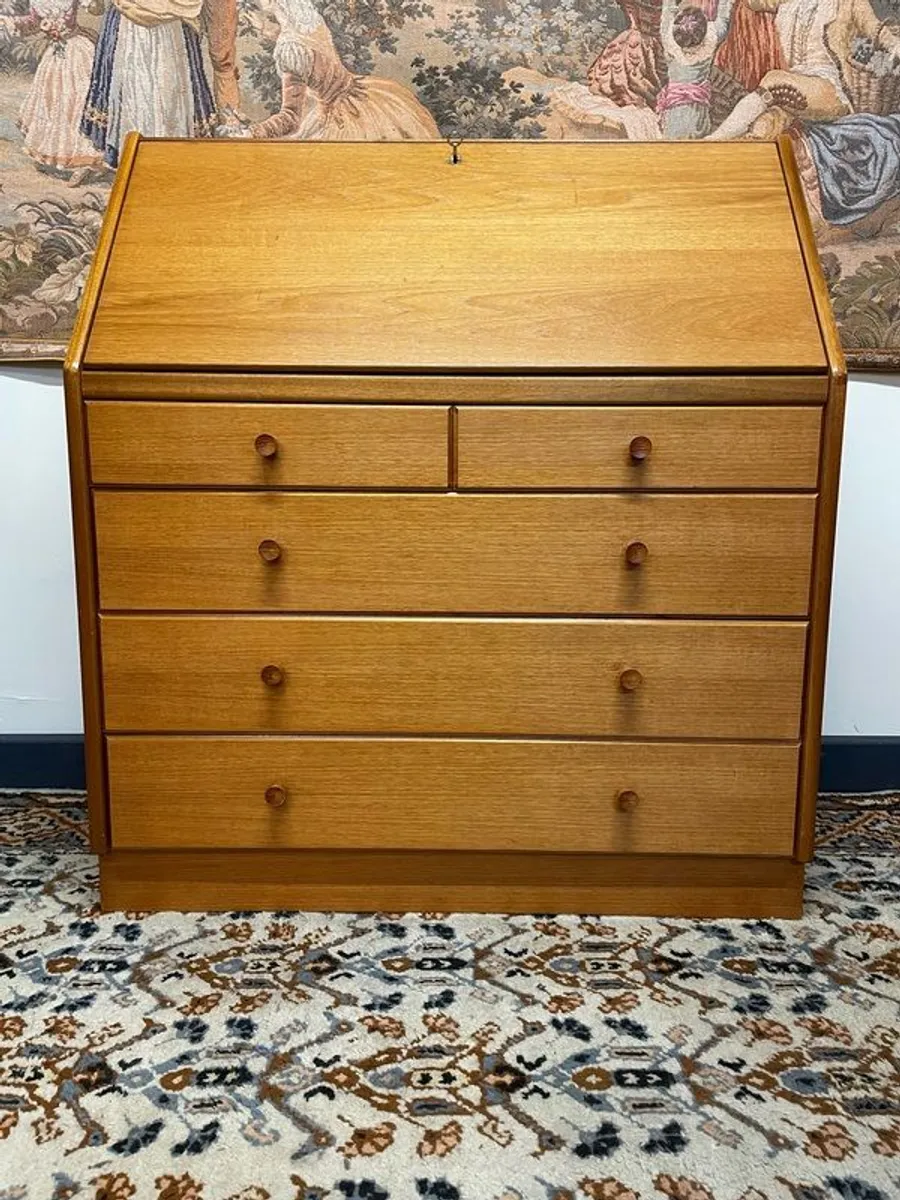 Mid-Century Teak Bureau Cabinet by Nathan Furniture - Image 2