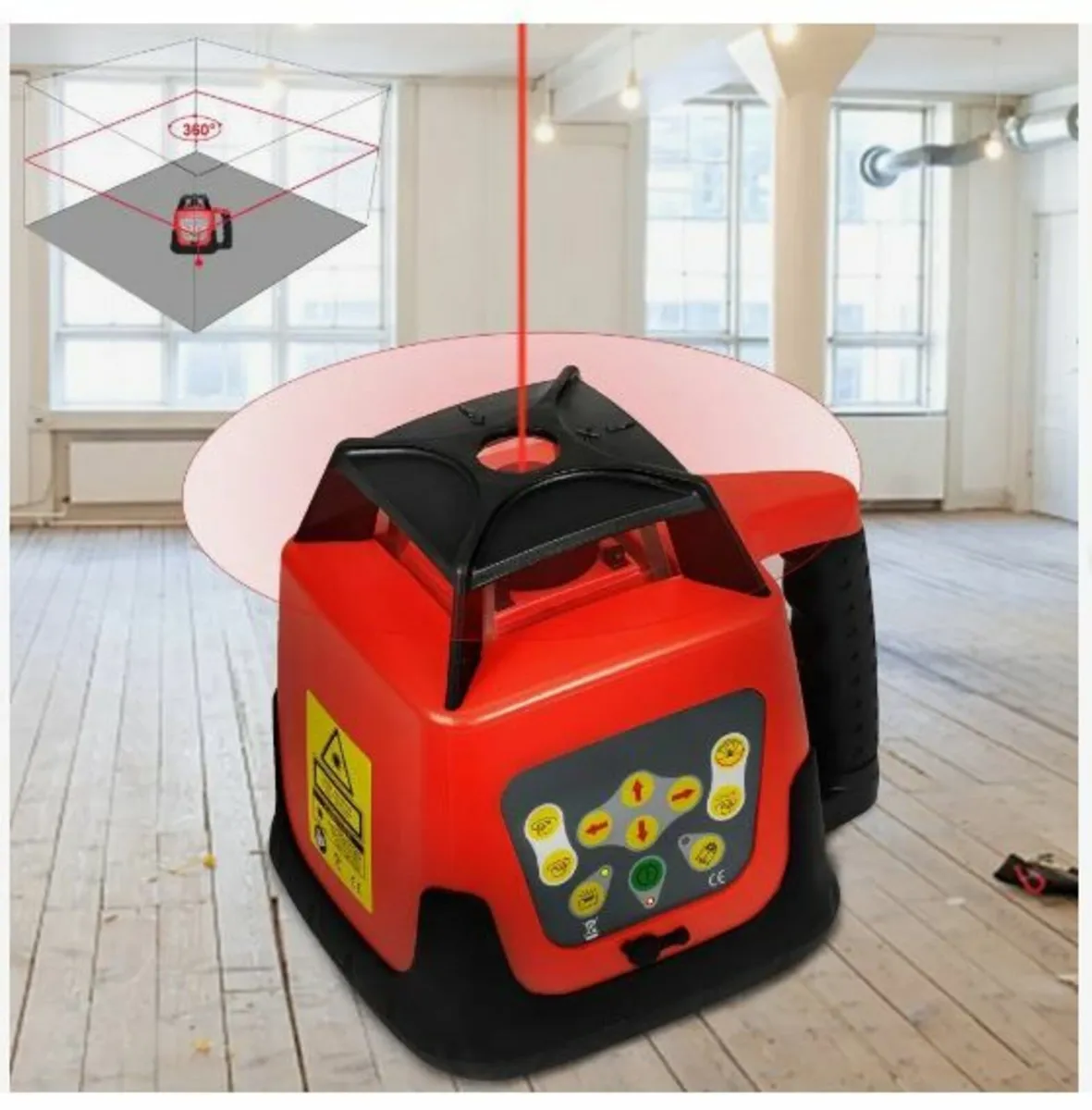 Red Laser Level Rotary Self Leveling Measuring - Image 4