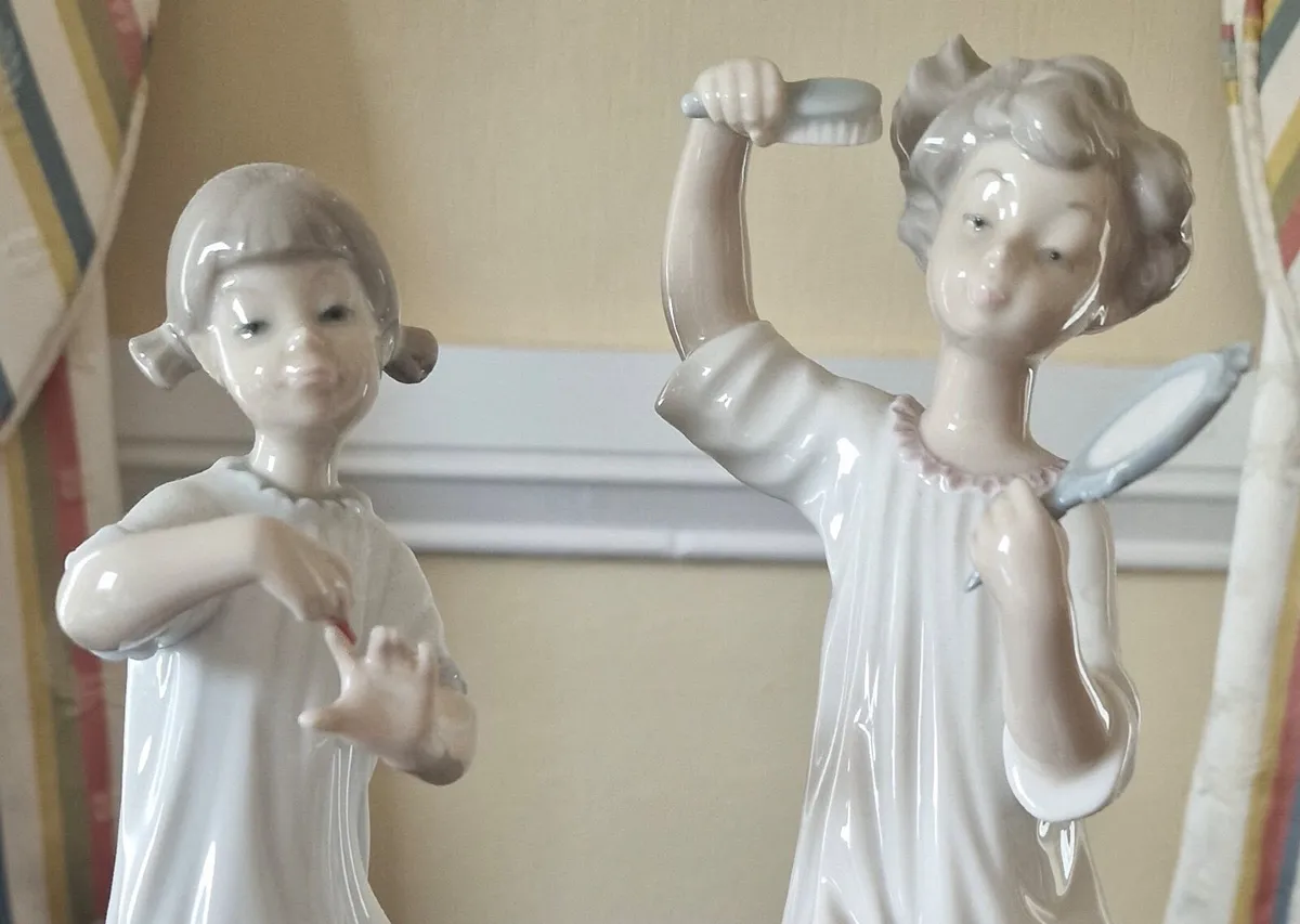 Lladro  – Sisterly Love” & Companion Boy - Image 1