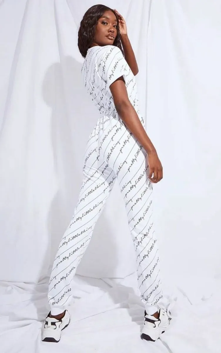 BRAND NEW Prettylittlething White Jumpsuit - Image 1