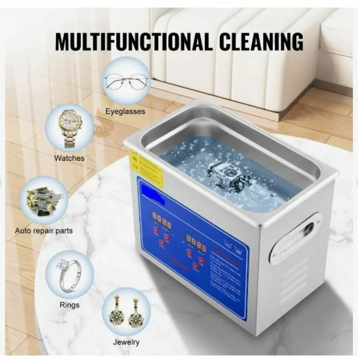3L Ultrasonic Cleaner Machine Stainless - Image 2