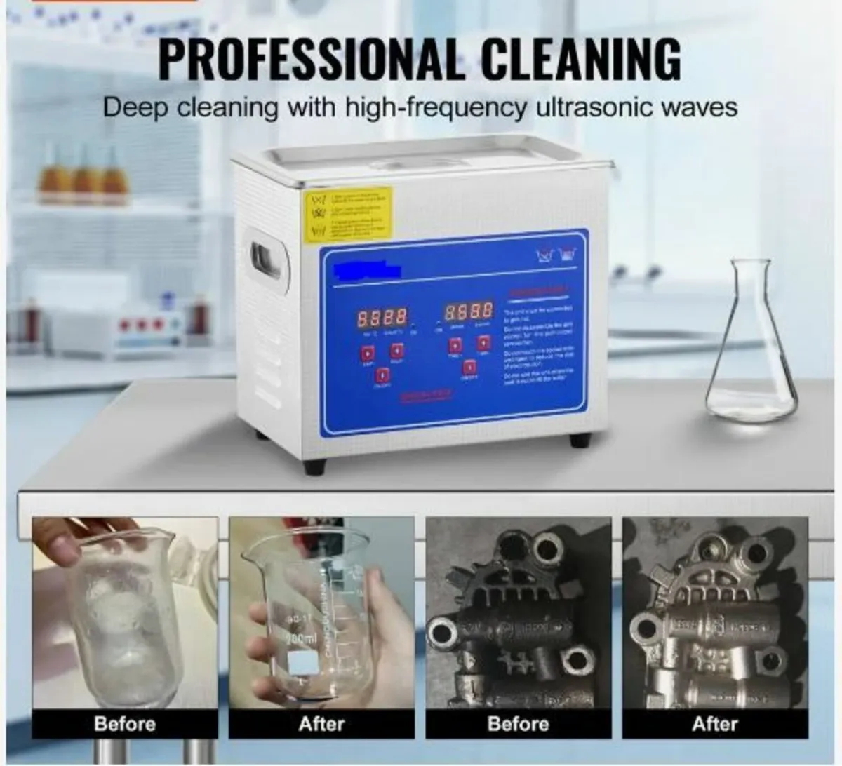3L Ultrasonic Cleaner Machine Stainless - Image 3