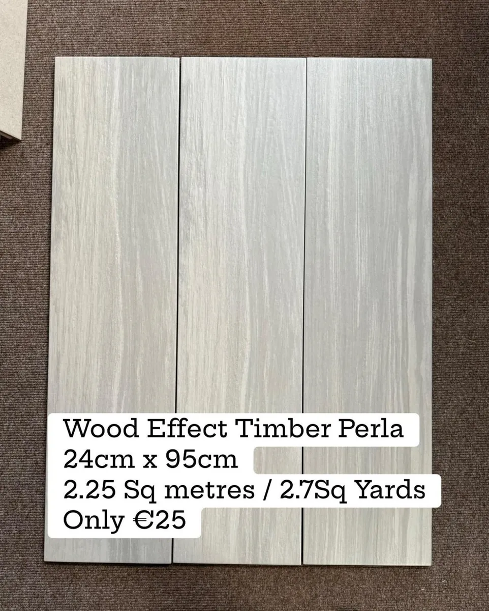 Joblot  Grey Wood Effect Tile