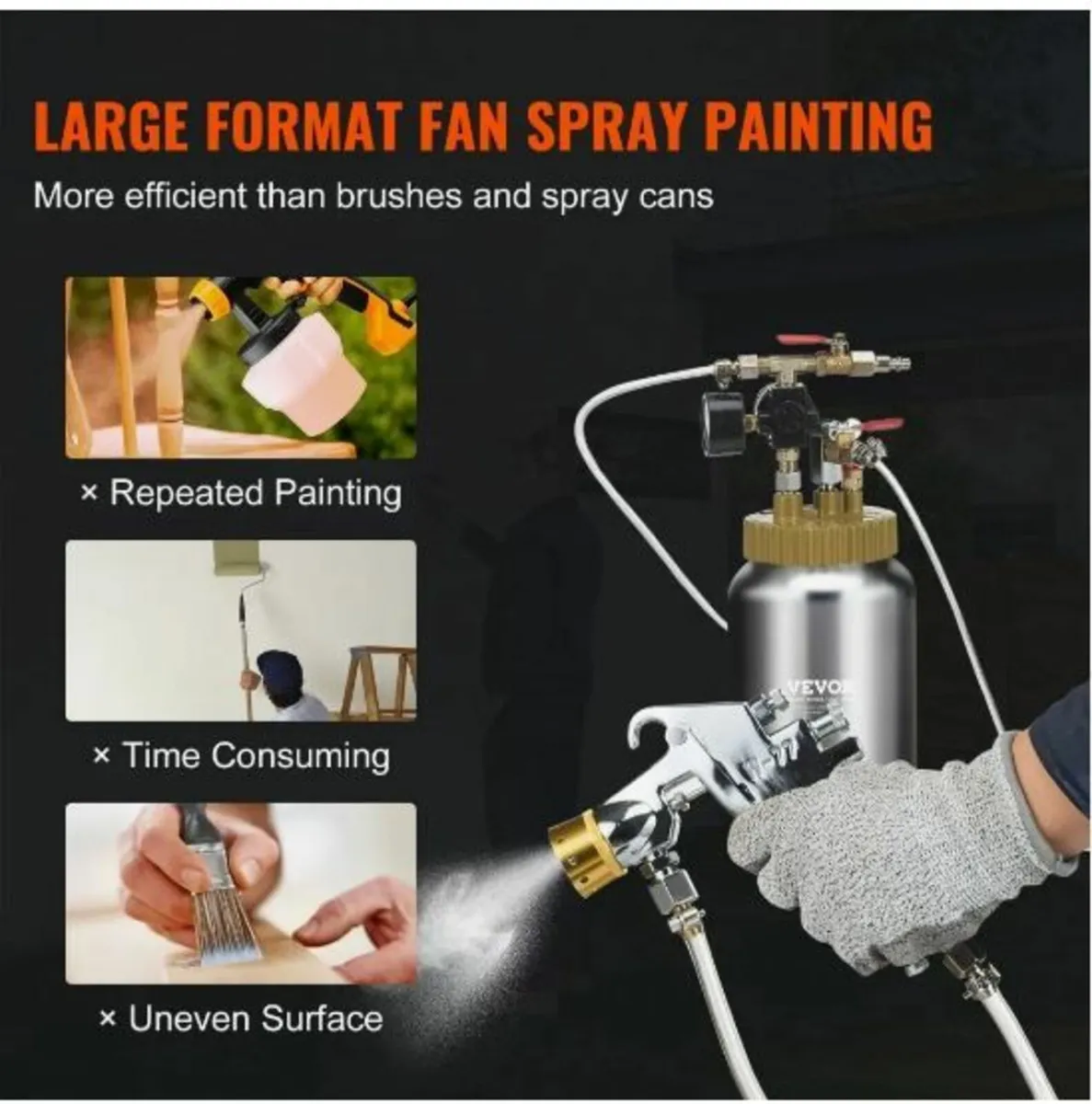 Spray Paint Pressure Pot Tank, 2L/0.5gal - Image 3