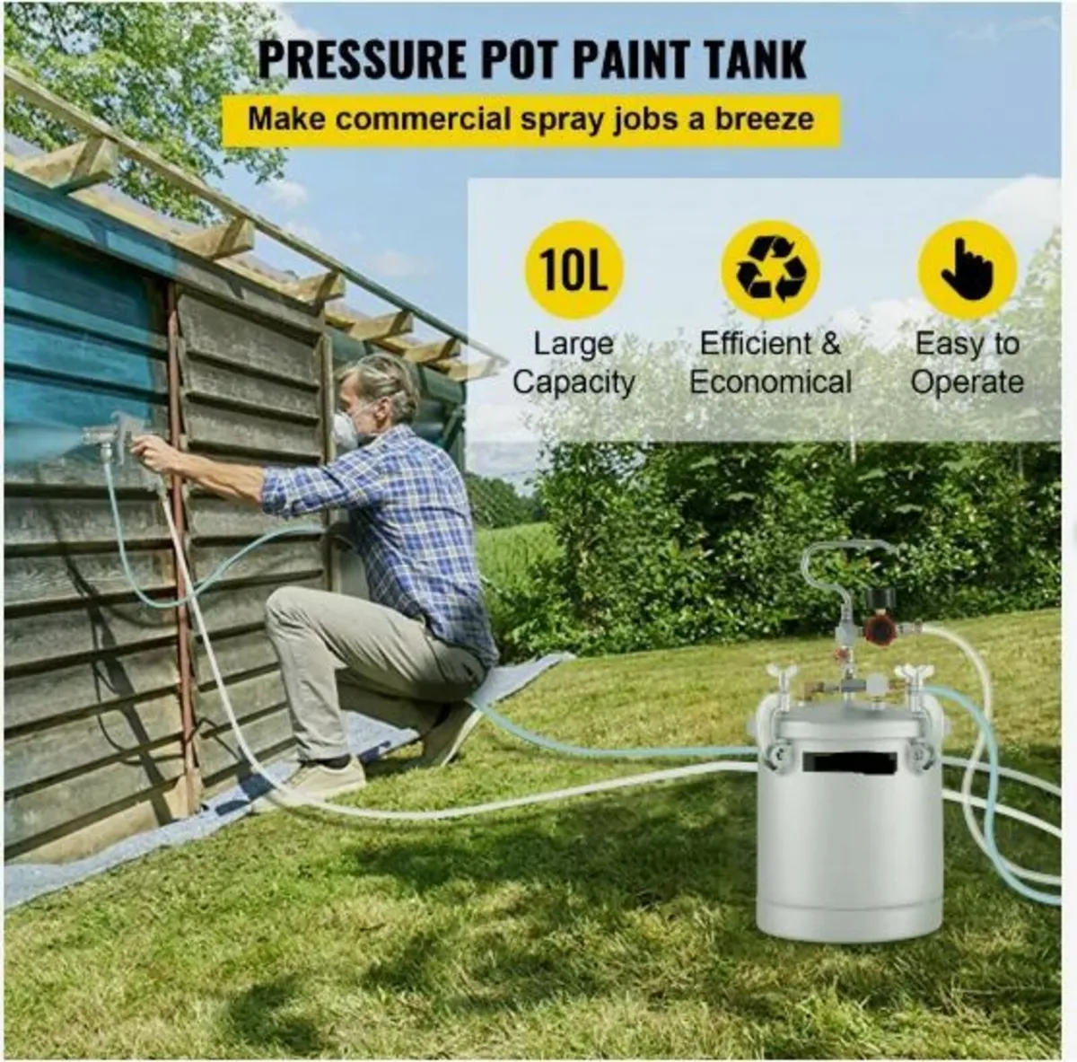 Commercial Paint Pressure Tank 2.5 Gallons - Image 4
